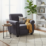 Single Seater Fabric Sofa | Comfortable & Stylish Upholstered Sofa for Home & Office | Durable & Elegant Living Room Seating S-271-1 Seater 