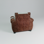 Elegant Single Seater Sofa Set for Modern Living Space Furniture in Brown and Beige Color 