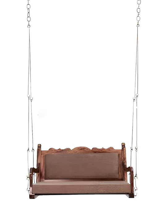 Sheesham Wood Swing Jhula for Indoor Outdoor & Balcony | House Swings for Adults (Walnut Finish) 