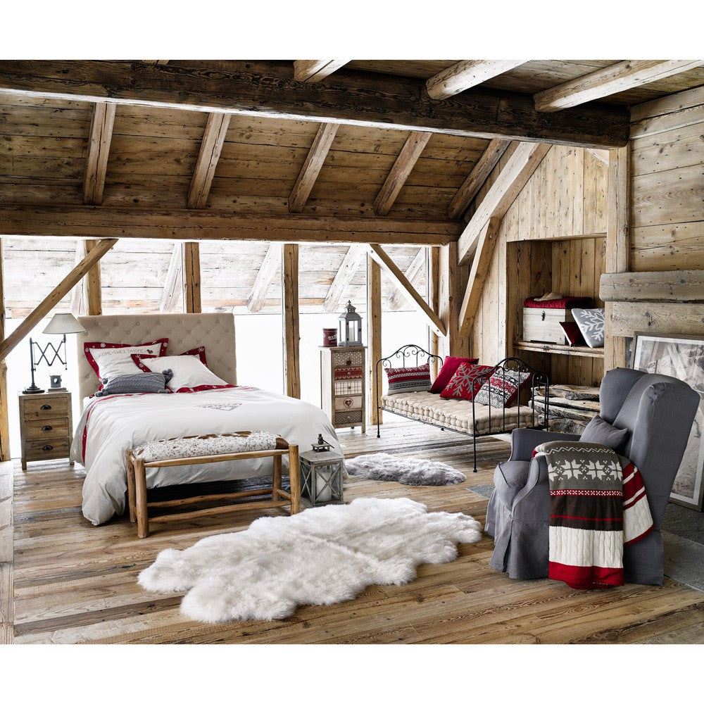 Solid Wood Manki Bedside Storage Table for Living Room