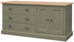 Mango Wood Leo Storage Entertainment TV Stand Unit for Living Room 