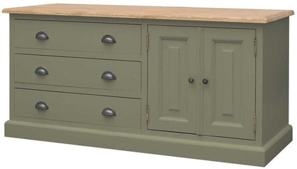 Mango Wood Leo Storage Entertainment TV Stand Unit for Living Room 