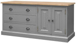 Mango Wood Leo Storage Entertainment TV Stand Unit for Living Room 