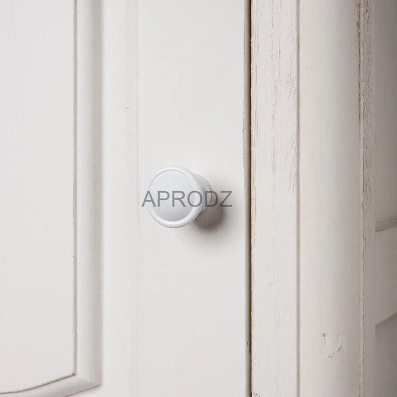 Mango Wood Multipurpose Storage 1-Door Libson Wardrobe Almirah for Living Room | White Finish 