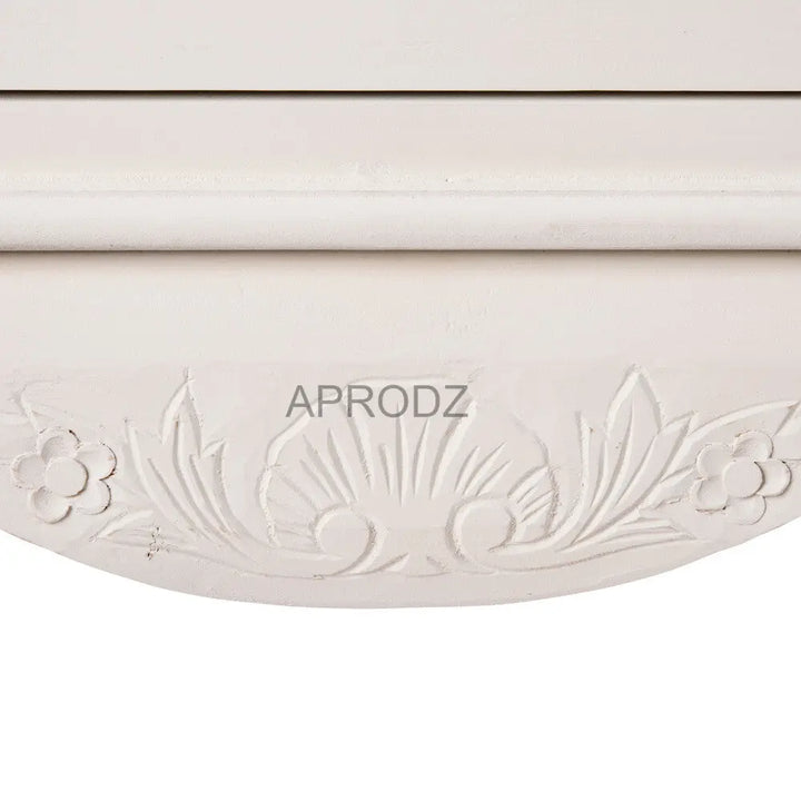 Translation missing: en.Mango Wood Multipurpose Storage 1-Door Libson Wardrobe Almirah for Living Room | White Finish 