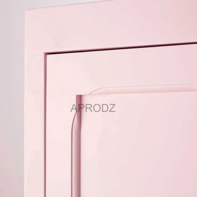 Mango Wood Single Doors Multipurpose Storage Kiev Wardrobe rah for Living Room | Pink