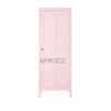 Mango Wood Single Doors Multipurpose Storage Kiev Wardrobe rah for Living Room | Pink