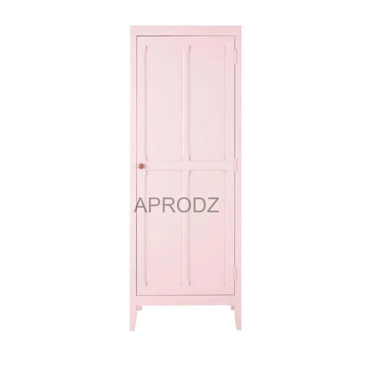 Translation missing: en.Mango Wood Single Doors Multipurpose Storage Kiev Wardrobe Almirah for Living Room | Pink 